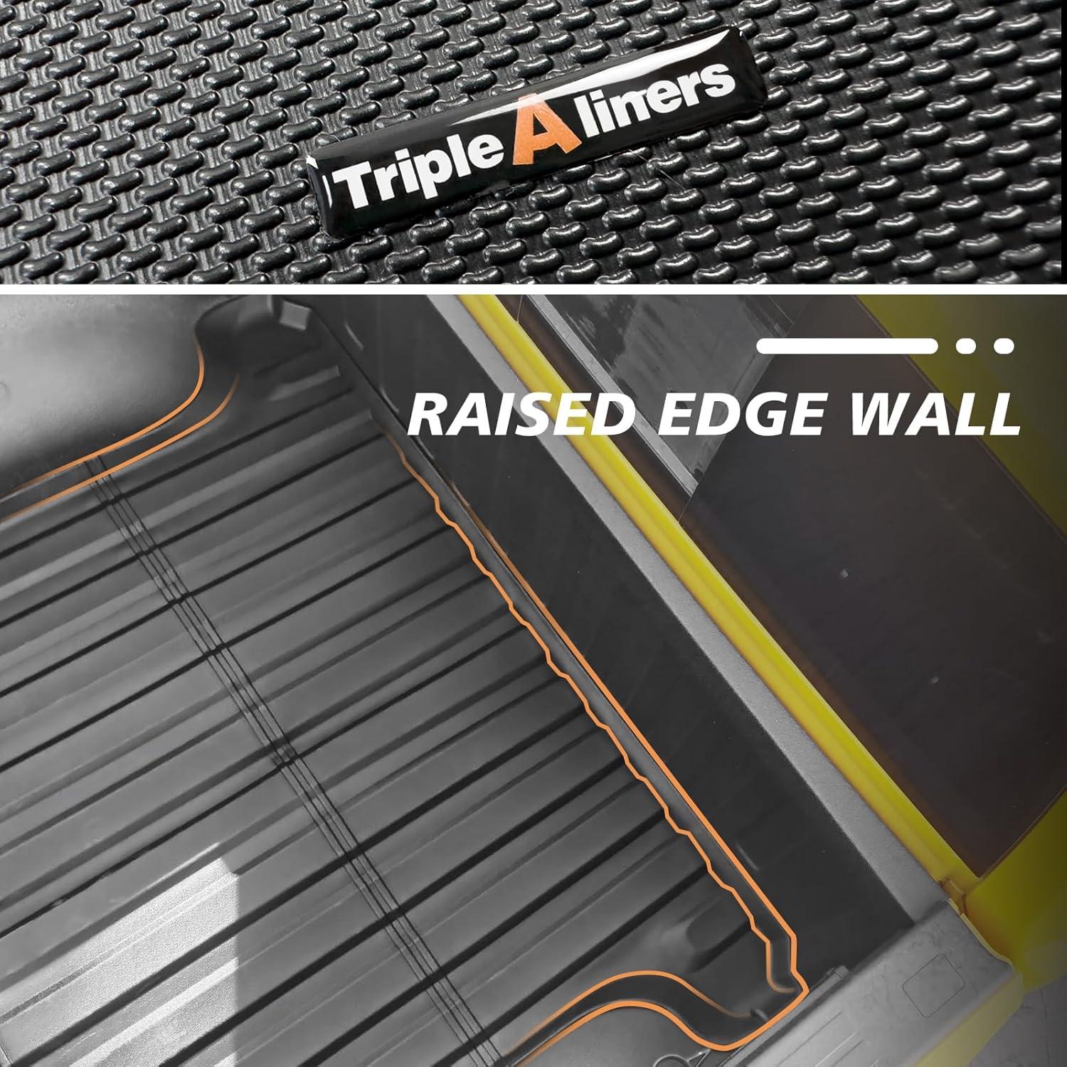 Detalle de TripleAliners Truck Mat for 2009-2026 Ram 1500 & 2019-2024 Ram 1500 Classic (5.7FT) – Heavy-Duty TPE Bed Liner