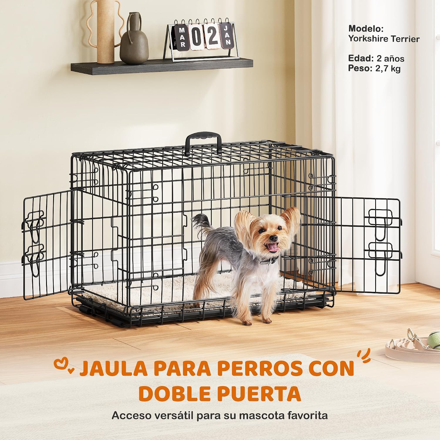 Thumbnail 1 de Yaheetech jaula para perros 76x45x51 cm