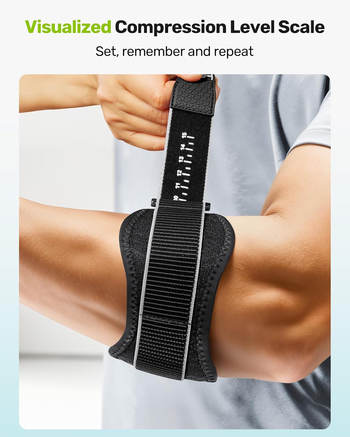 Thumbnail 4 de Rakiie Tennis Elbow Support Strap – Adjustable Dual Silicone Pad Compression for Tennis & Golf Elbow