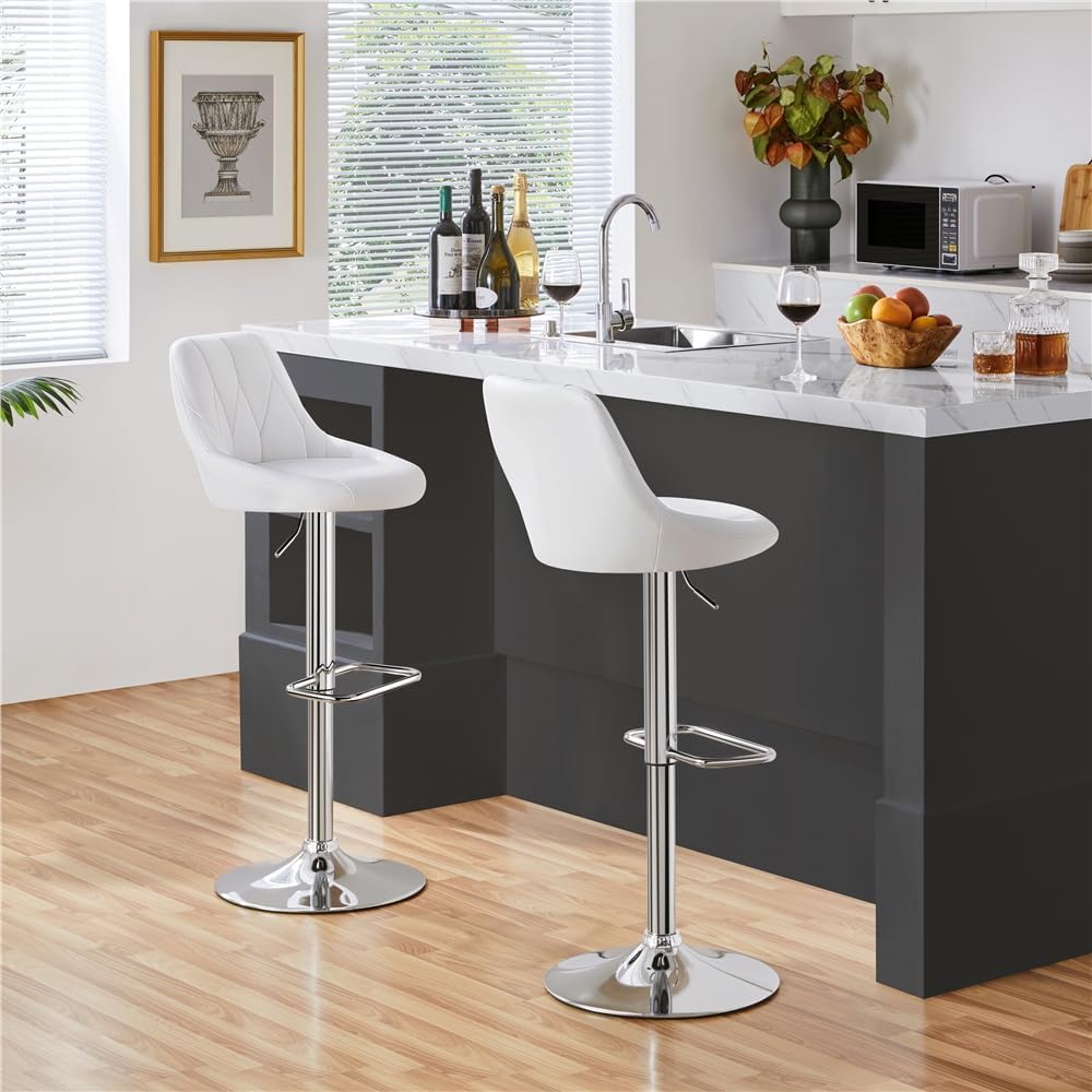 Detalle 2 de Yaheetech taburetes de bar ajustables 86-107 cm