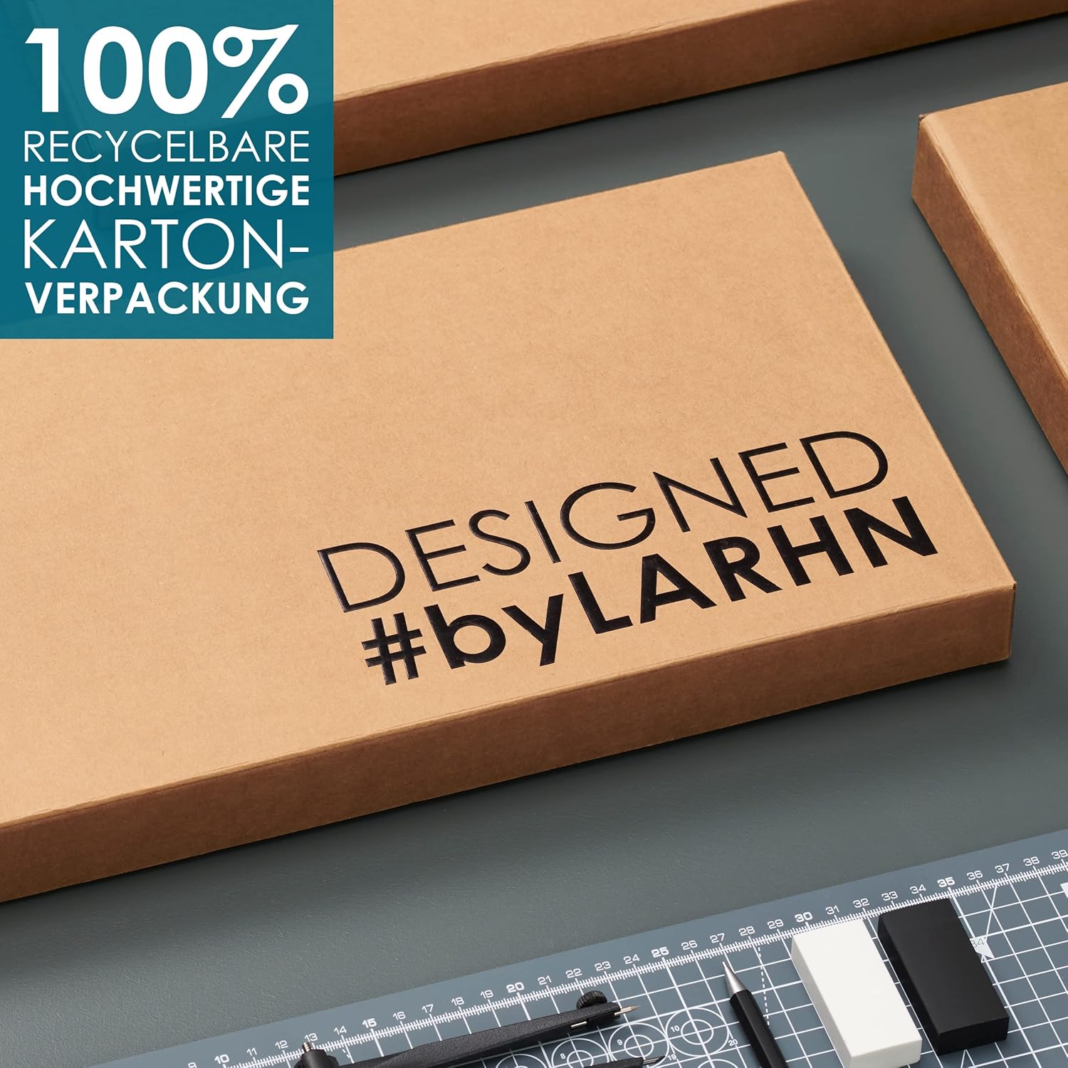 Thumbnail 6 de LARHN Schneidebrett Holz 3er Set 33×22 cm