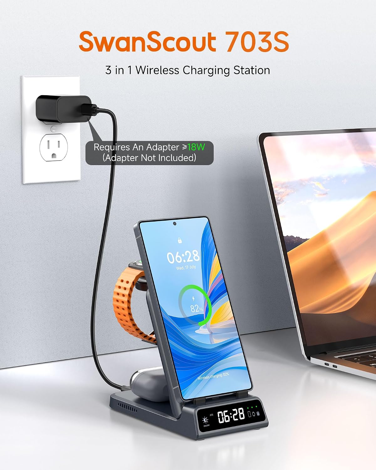 Thumbnail 1 de Station de charge induction 3 en 1 703S