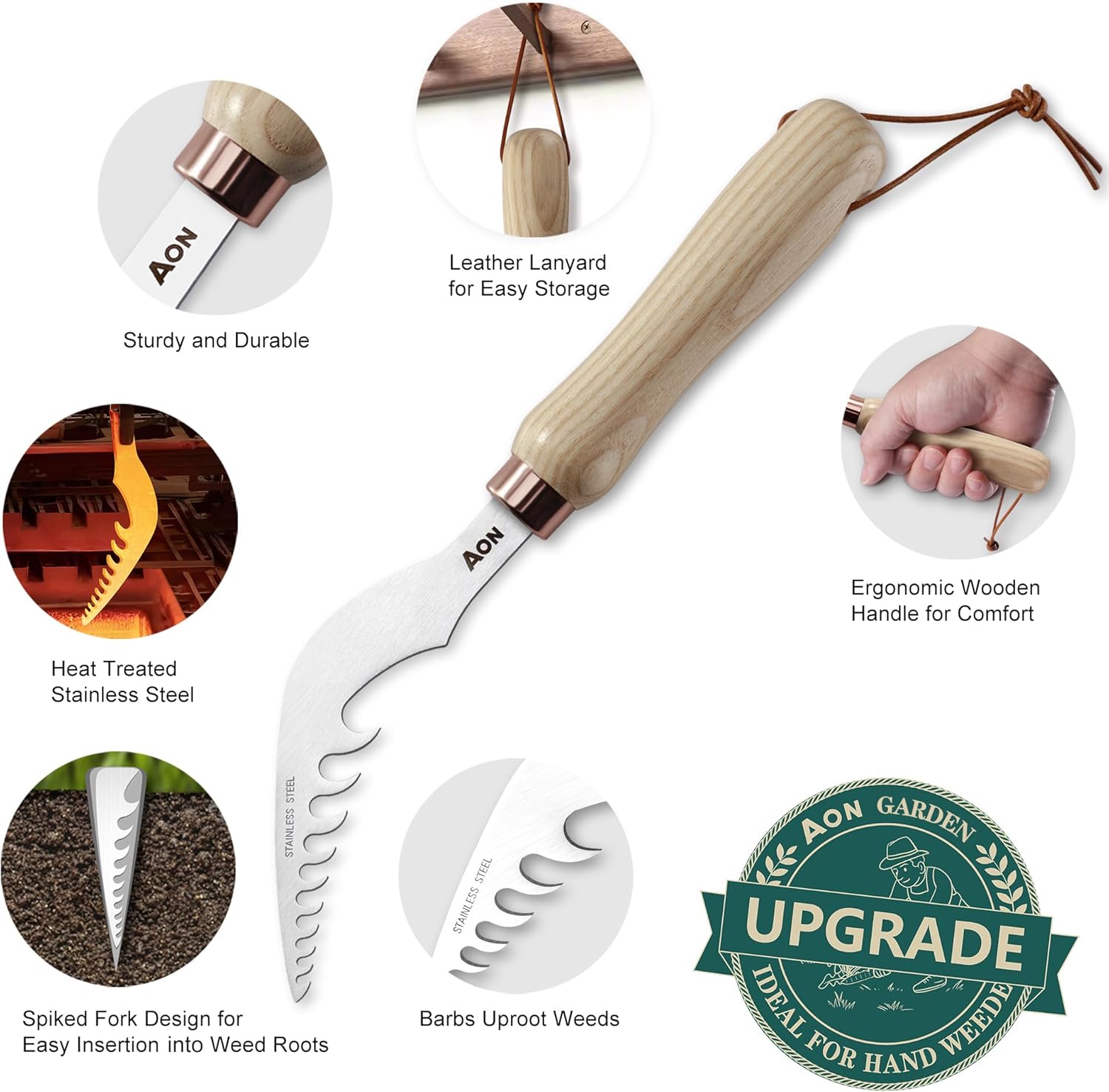Thumbnail 2 de AON 2-Pack Weed Remover Tools: Durable Hand Weeders for Lawn and Patio