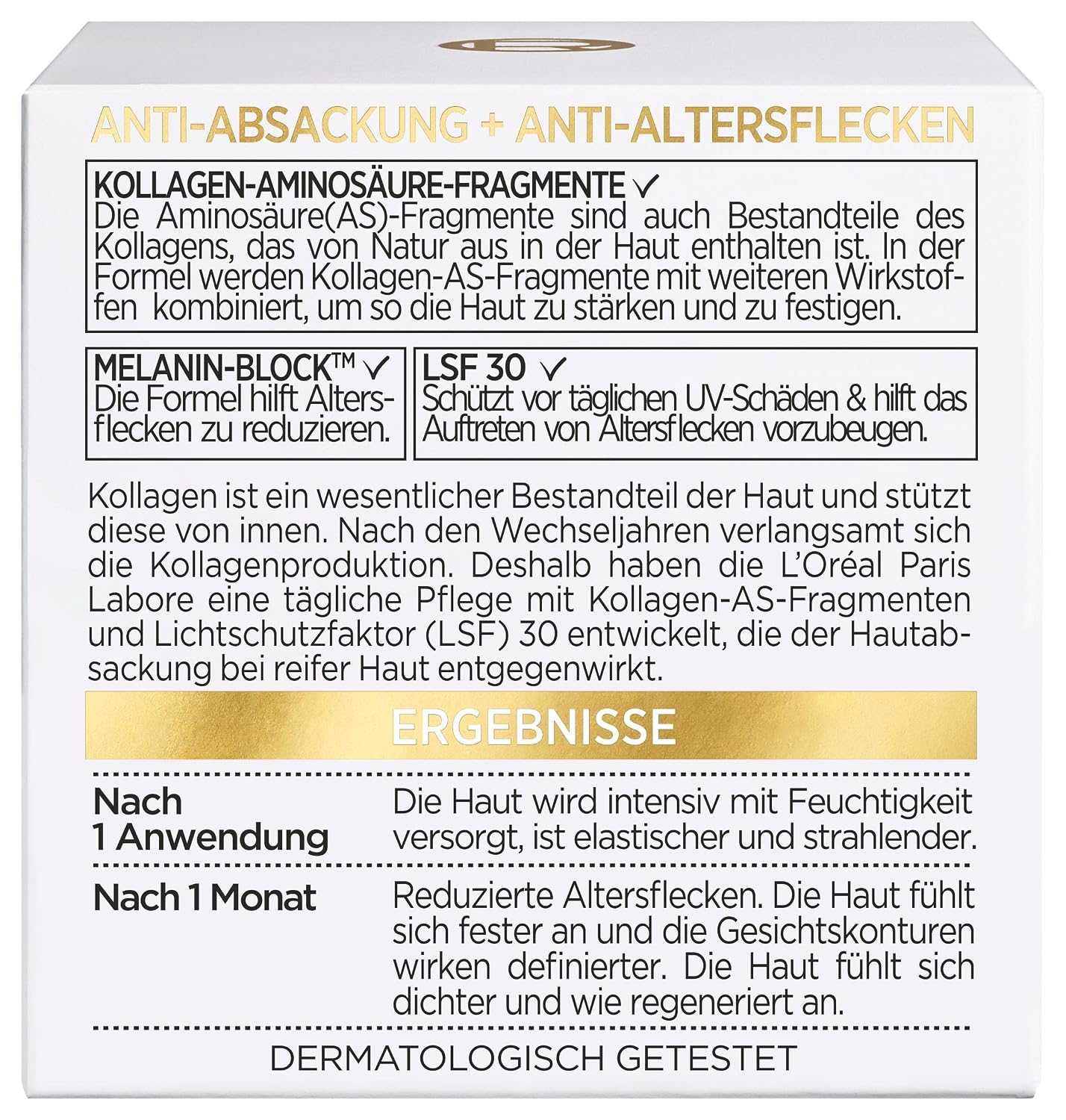 Thumbnail 4 de L'Oréal Paris Age Perfect Pro-Kollagen Experte Straffende Pflege LSF 30 – Feste Haut & UV-Schutz für reife Haut (50 ml)
