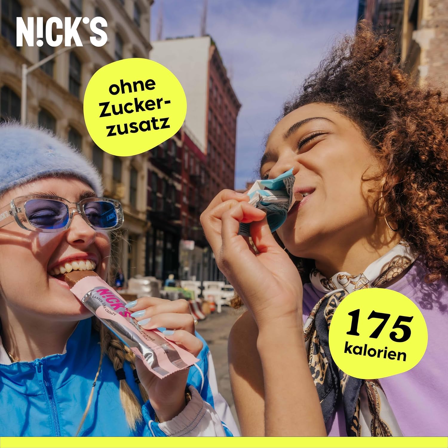 Thumbnail 3 de NICKS Keto Riegel Peanuts n Fudge — 15x40g 🍫