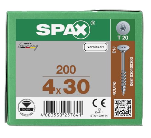 Thumbnail 6 de Spax 681030400303 T-STAR Plus 4CUT tête plate nickel 📏