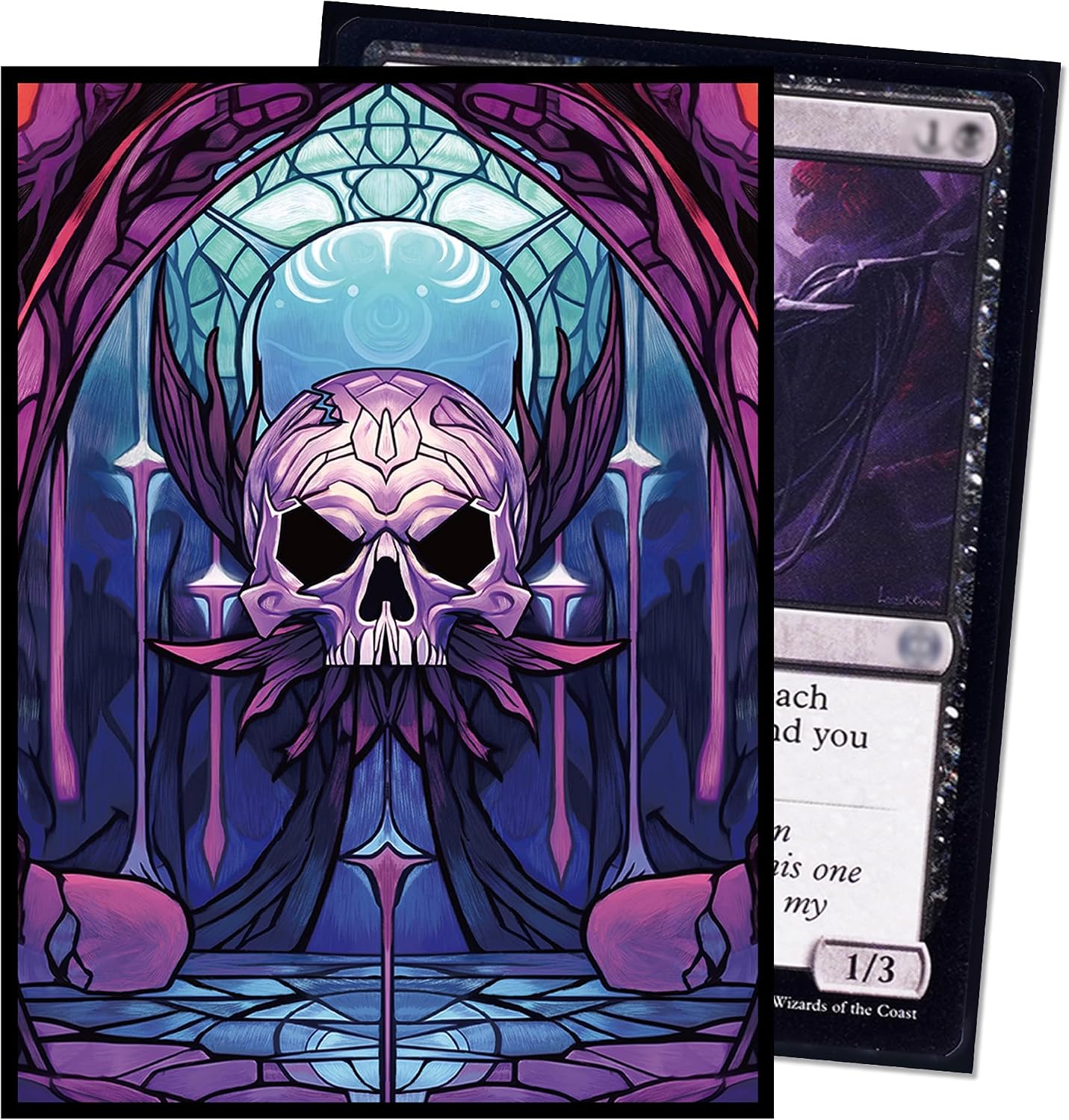 Thumbnail 6 de UAONO MTG Card Sleeves 100ct (Swamp) – Ultra Clear Front, Matte Back, Tear-Resistant Deck Protector