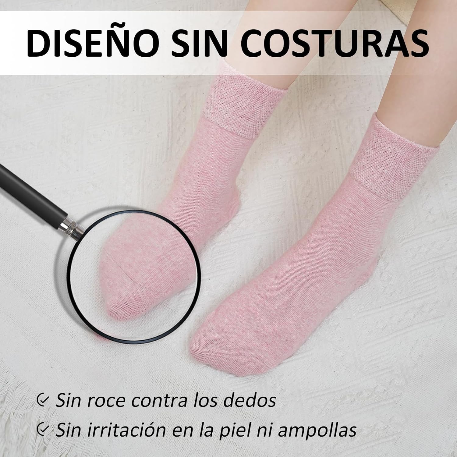 Thumbnail 3 de LOFIR Calcetines de Algodón Crew 5 pares