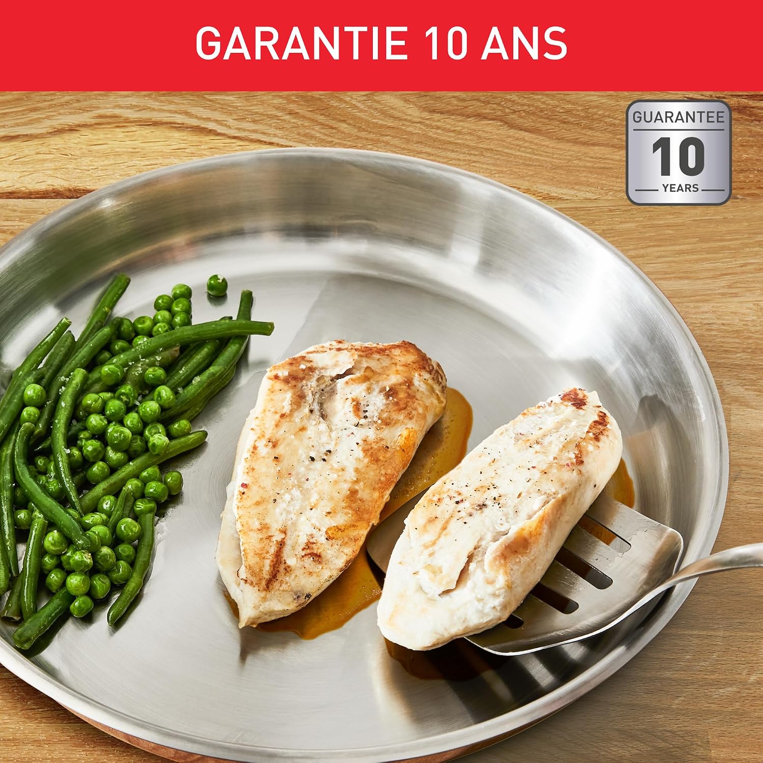 Thumbnail 4 de Tefal Duetto On, poêle 28 cm, inox, 10 ans