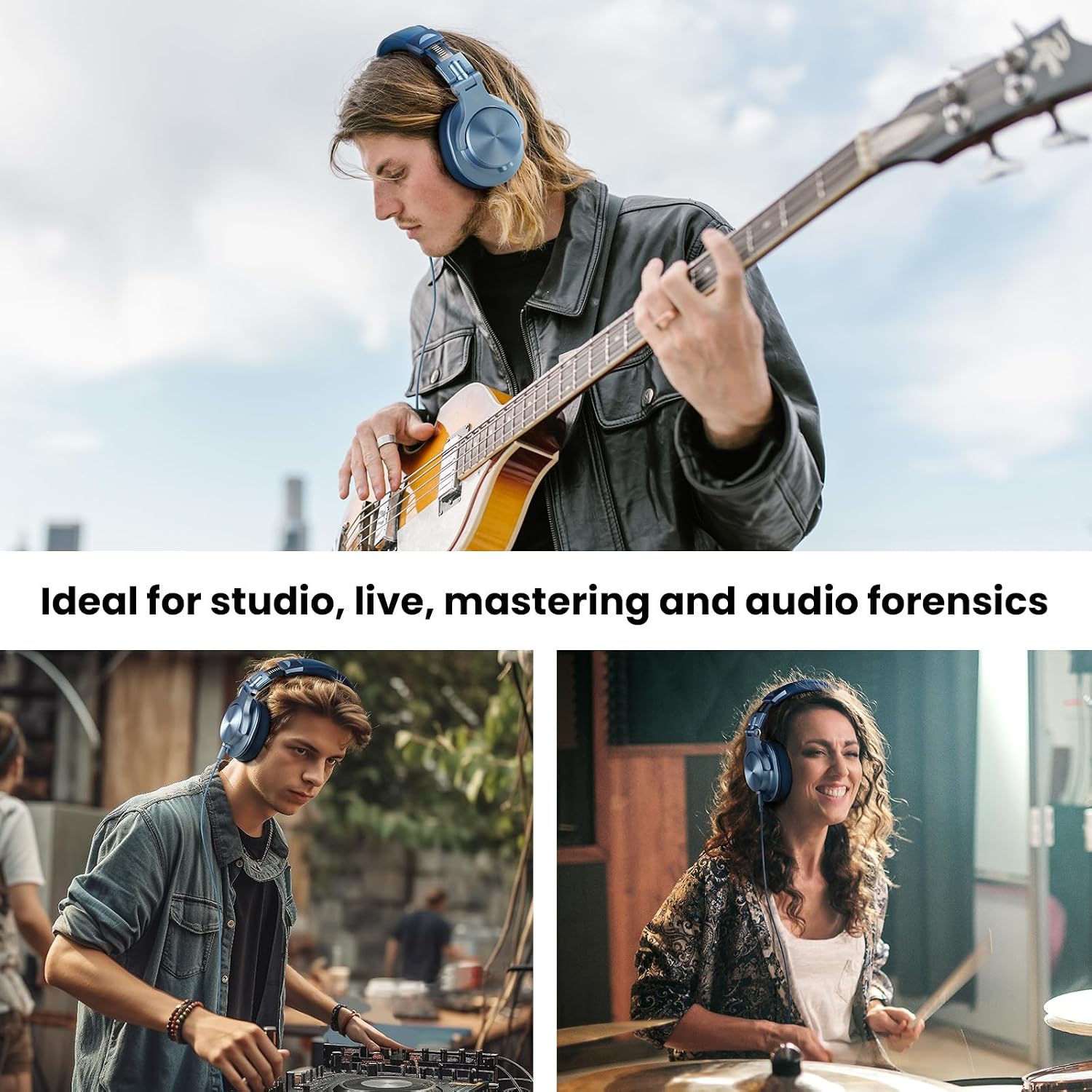 Detalle de OneOdio A71 Wired Over-Ear Studio Headphones with 40 mm Drivers