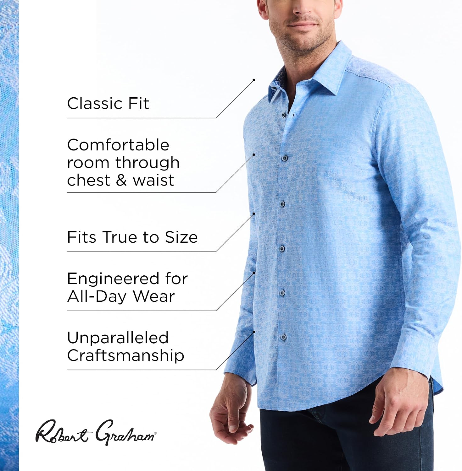 Detalle 2 de Robert Graham Stellman Long Sleeve Shirt 👔