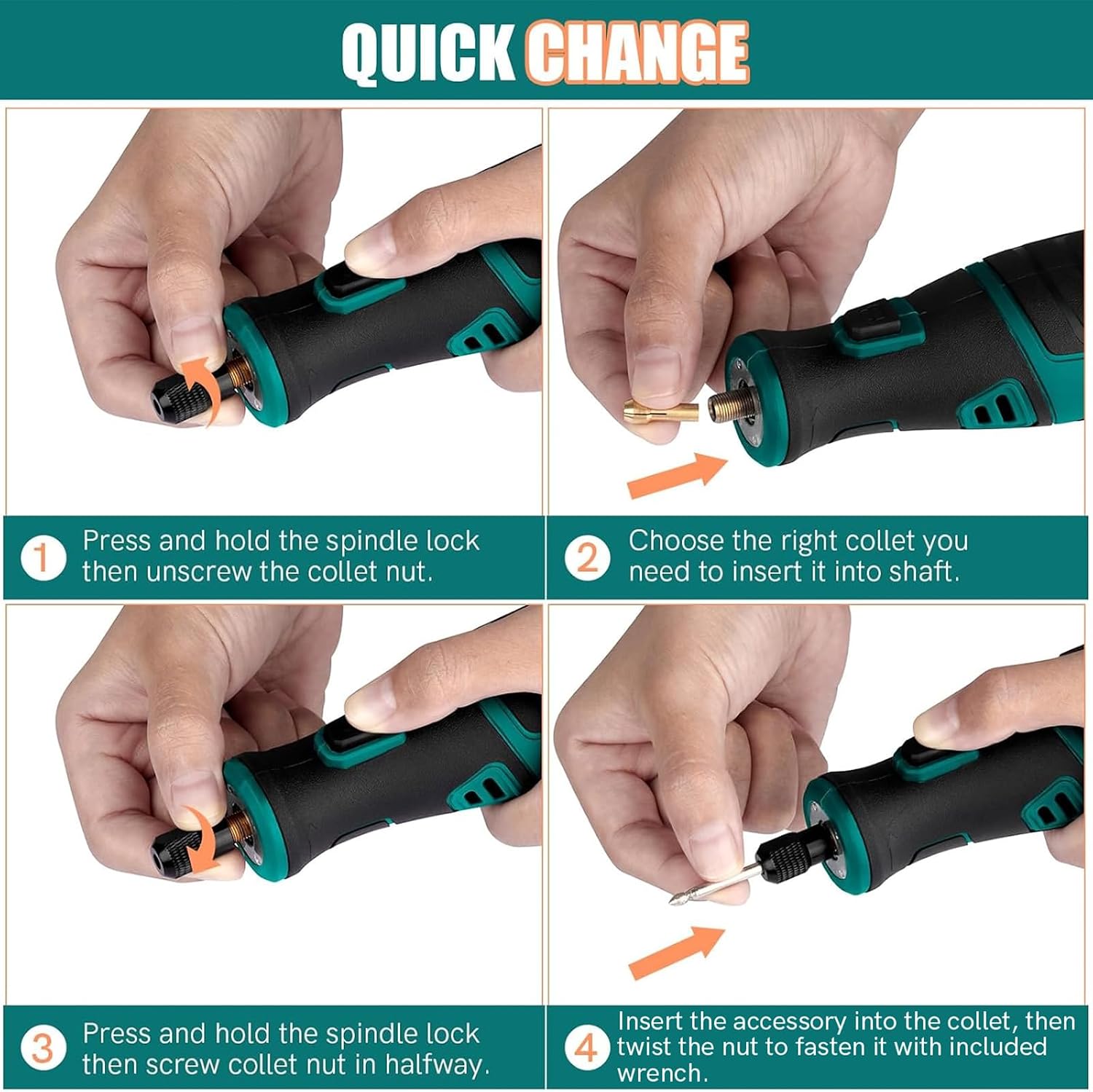 Thumbnail 6 de NEU MASTER 8V Cordless Rotary Multi Tool Kit: A practical DIY companion