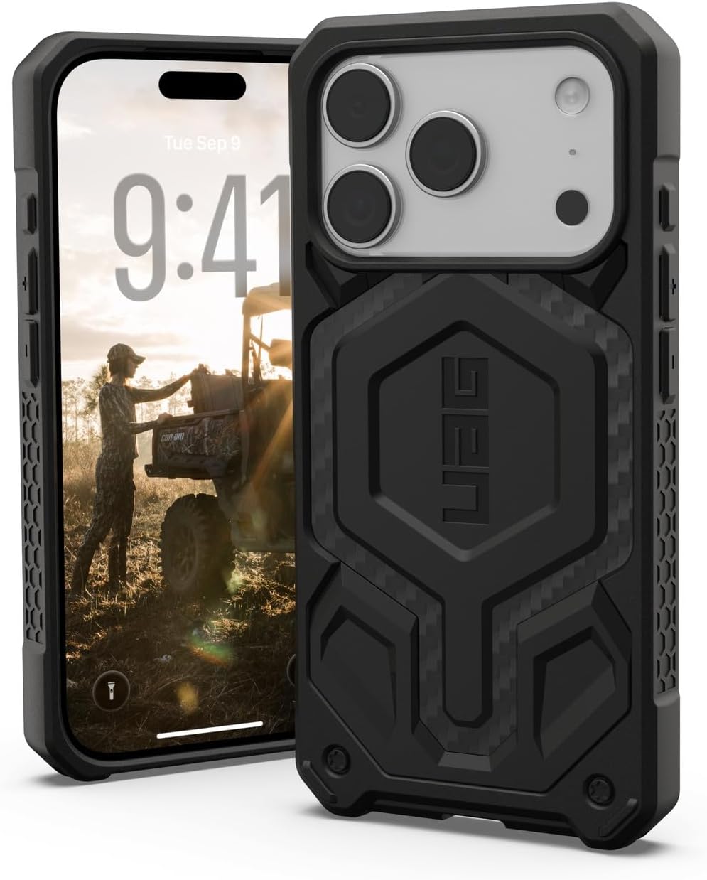 Detalle de URBAN ARMOR GEAR UAG-IPH25MA-PMS-CF MONARCH PRO iPhone 17 Pro用耐衝撃ケース カーボンファイバー