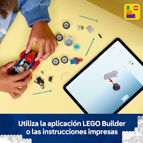 Detalle 2 de LEGO Marvel 76336 Coche de Spider-Man vs Lobezno Venomizado: set de batalla con 2 minifiguras