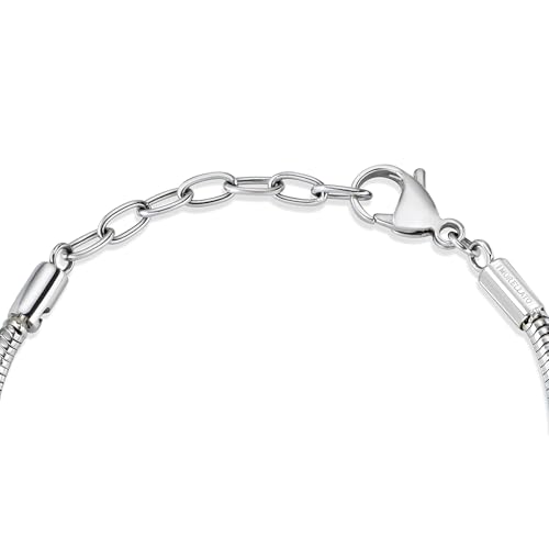 Detalle de Morellato Bracciale da Donna in Acciaio SCZ136 – eleganza daily con chiusura a moschettone