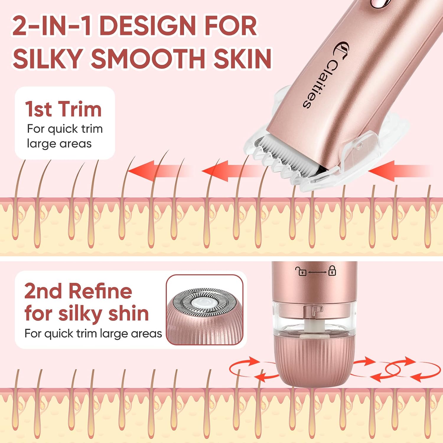 Thumbnail 3 de Claities Rasoio 2 in 1 bikini IPX7