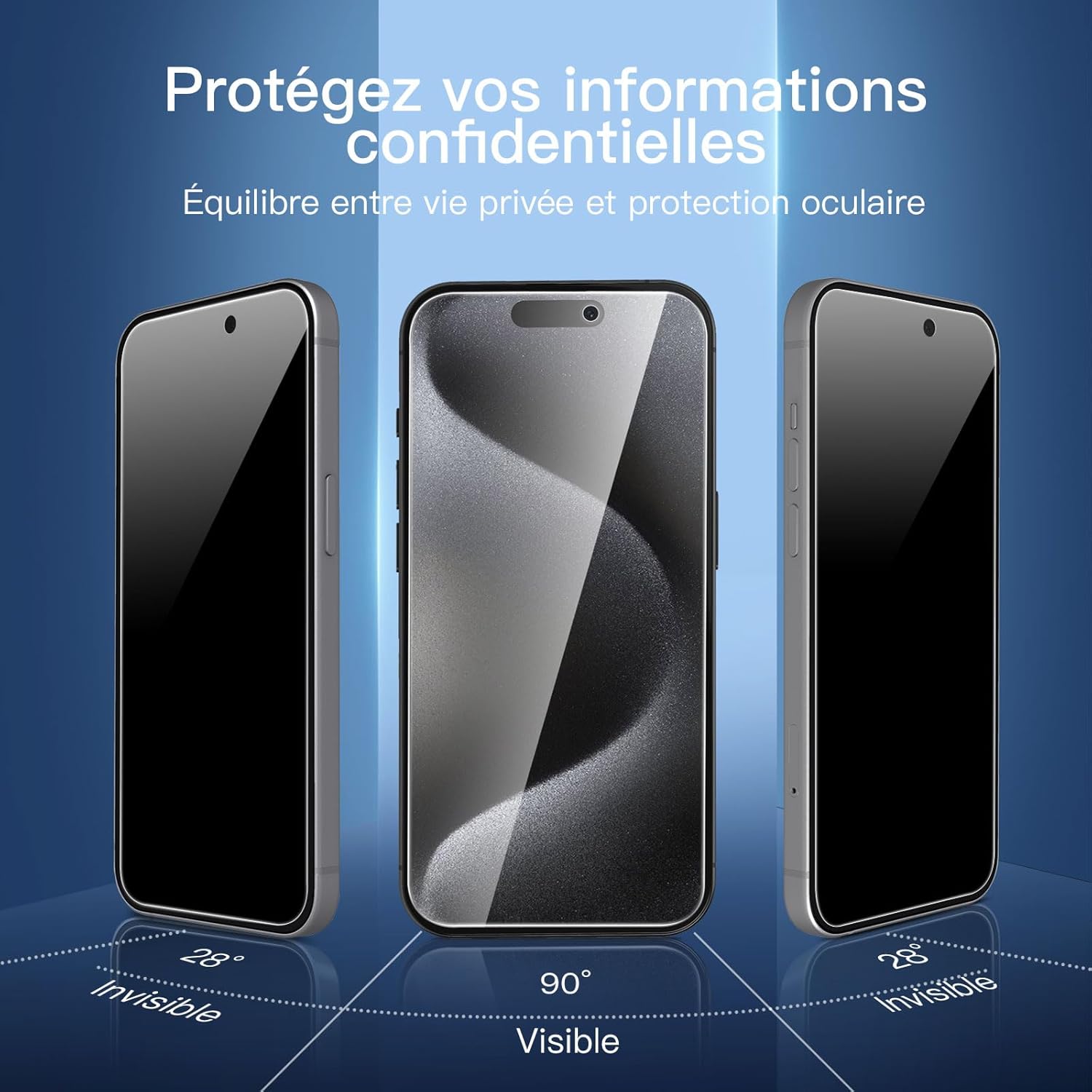 Thumbnail 3 de NEW'C iPhone 15 Pro Verre trempé 6,1"
