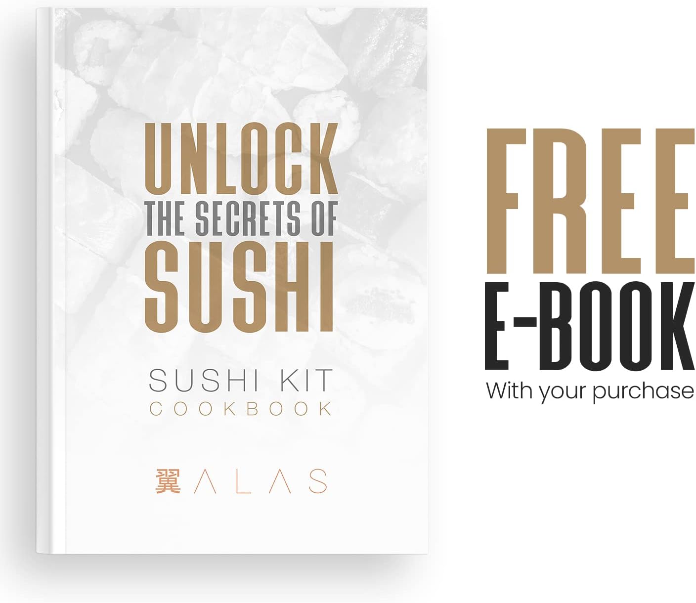 Thumbnail 6 de Alas Complete 20-Piece Sushi Making Set (Knife, Mats, Rice Bazooka & More) for Beginners and Pros