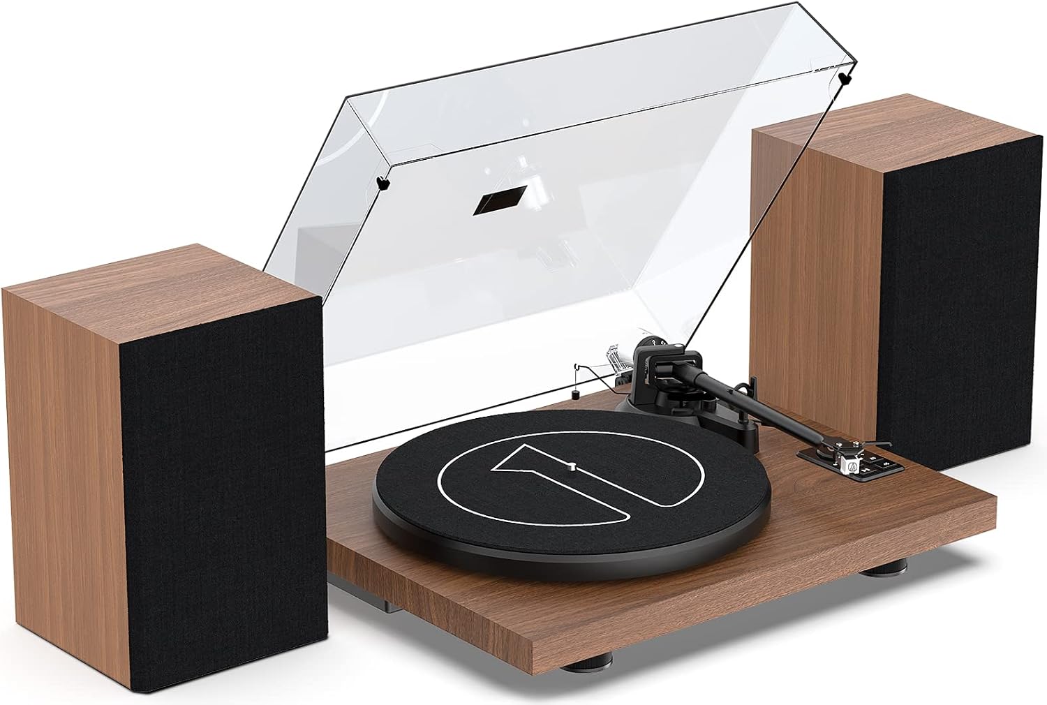 Detalle de 1byone S-471DE-0010 platenspeler met Bluetooth, USB en riemaandrijving