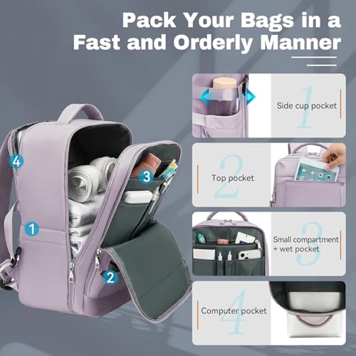 Detalle de Xkdoai Cabin Bags 40x30x20cm (24L) Underseat Backpack for Ryanair