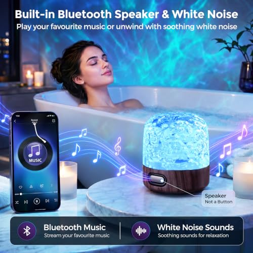 Detalle de UPXNBOR projector night light with Bluetooth speaker