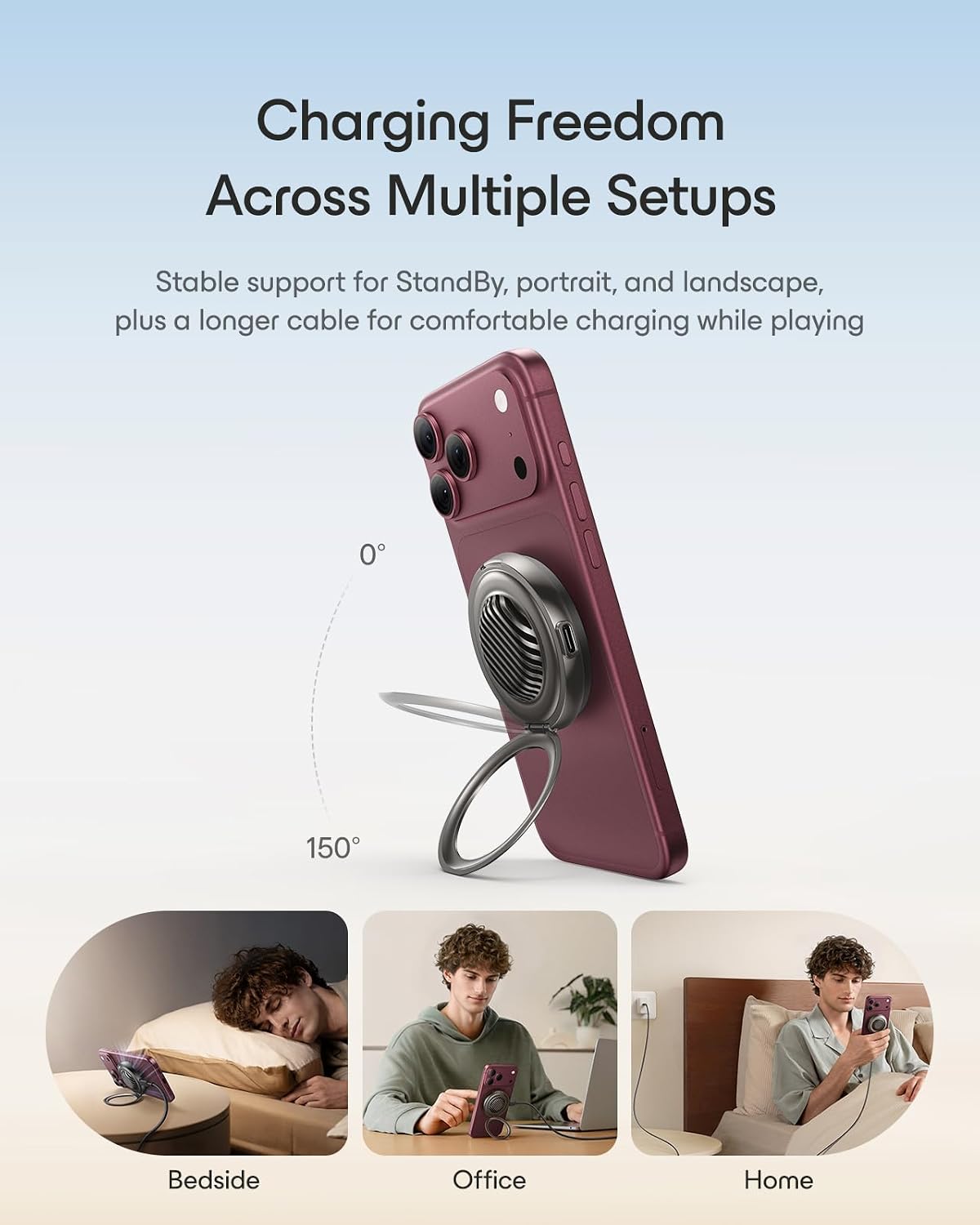 Thumbnail 4 de ESR Cyclone 2C589 Qi2.2 25W Magnetic Charger with Adjustable Stand