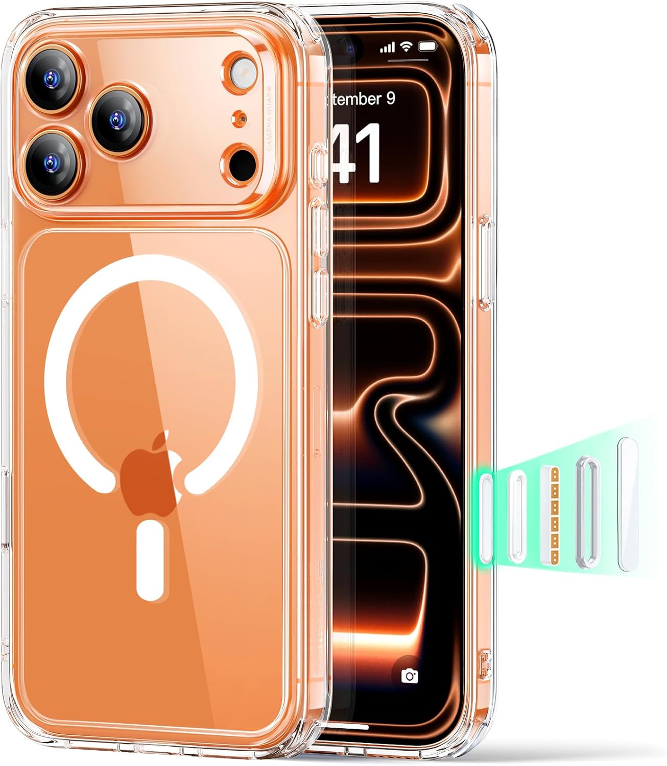 Detalle de ESR iPhone 17 Pro Hülle mit Capture‑Button