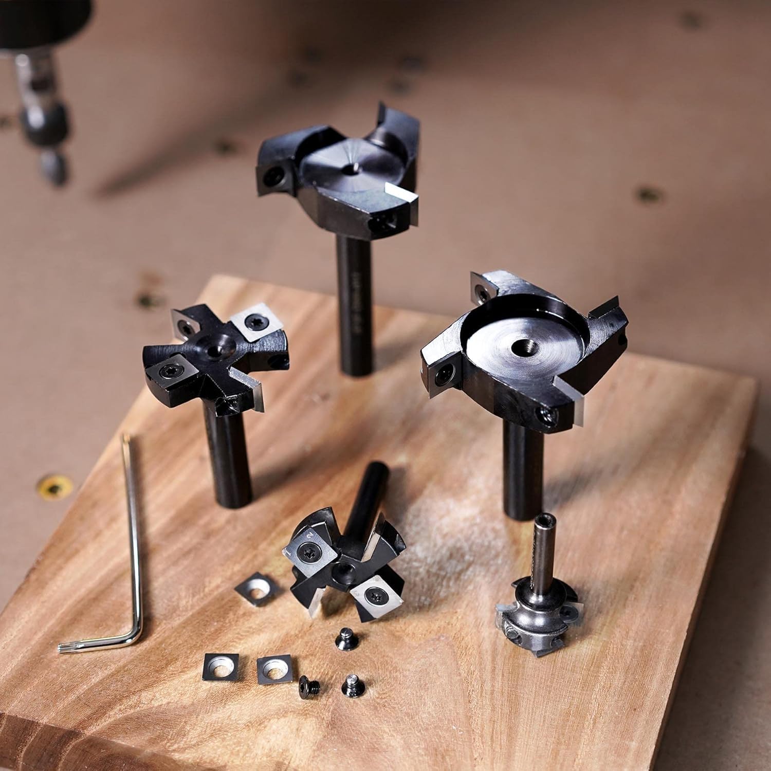 Detalle 1 de SpeTool planfräs med 8 mm skaft, 35 mm skärdiameter och hårdmetallskär