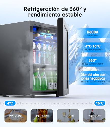 Thumbnail 3 de WIE Nevera Pequeña 48 L: compacidad, eficiencia y versatilidad para hogar, oficina o bar