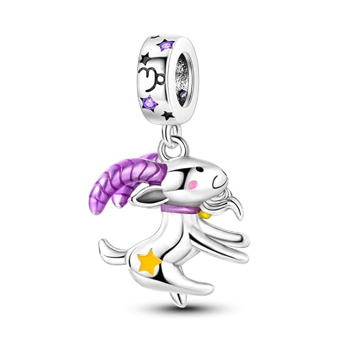 Detalle de Charm-Anhänger Sternzeichen 925 Silber – 12 Motive 💍