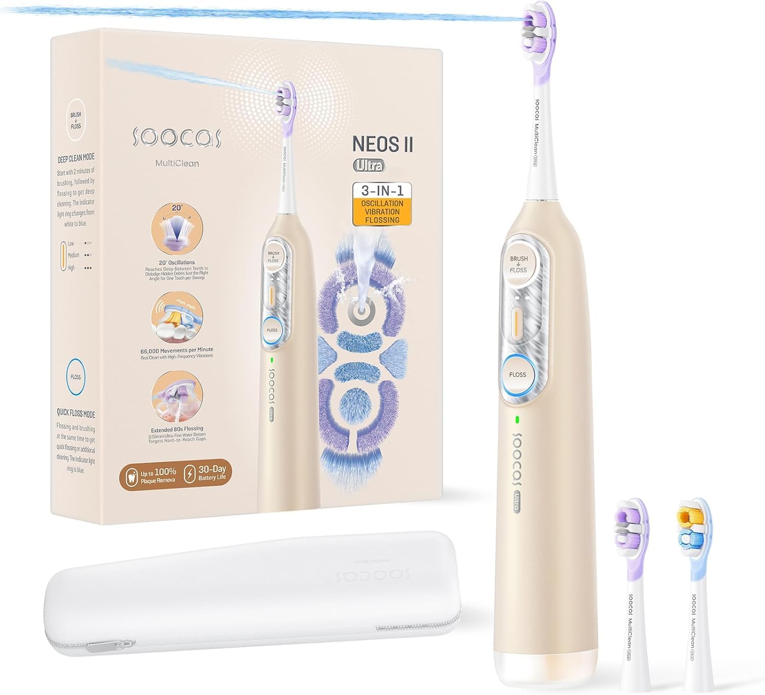 Detalle de Soocas Electric Toothbrush and Water Flosser NEOS II