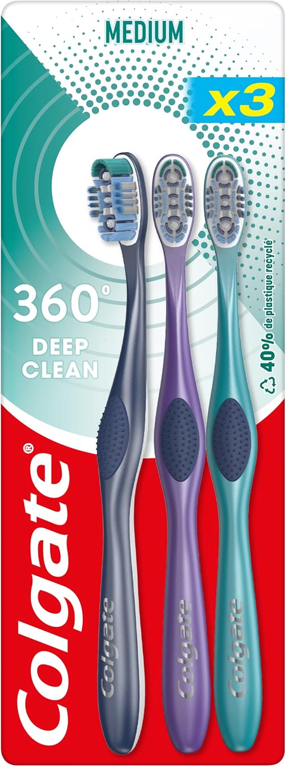 Detalle de Colgate 360 Deep Clean Medium: spazzolino 4-in-1 con pulizia interdentale
