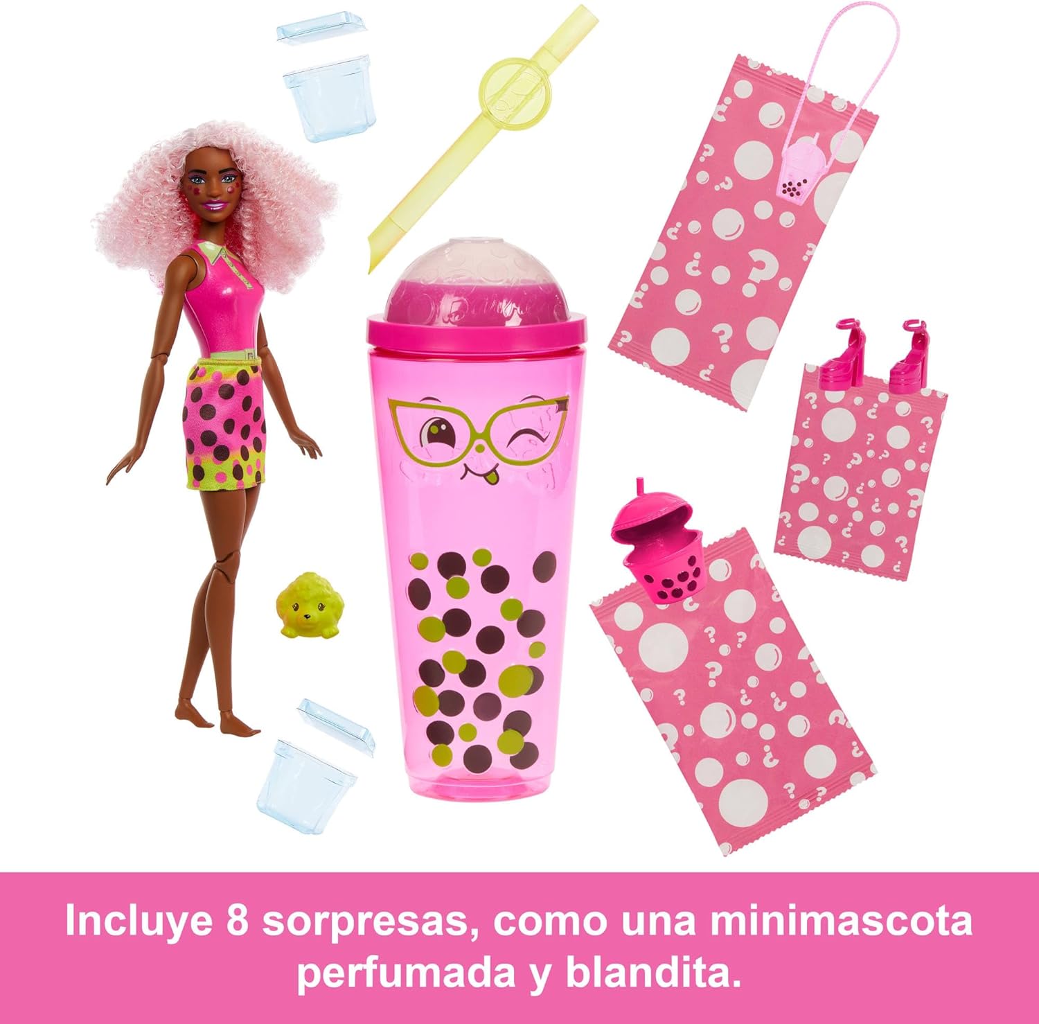 Thumbnail 4 de Barbie Pop Reveal HTJ20: Muñeca Rosa con Sorpresas 🍓