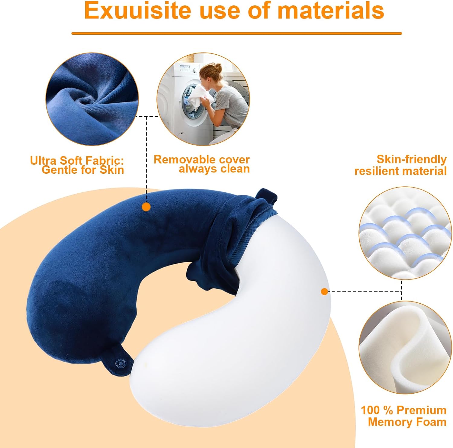 Thumbnail 3 de Far win Travel Pillow 100% memory foam neck pillow 💤
