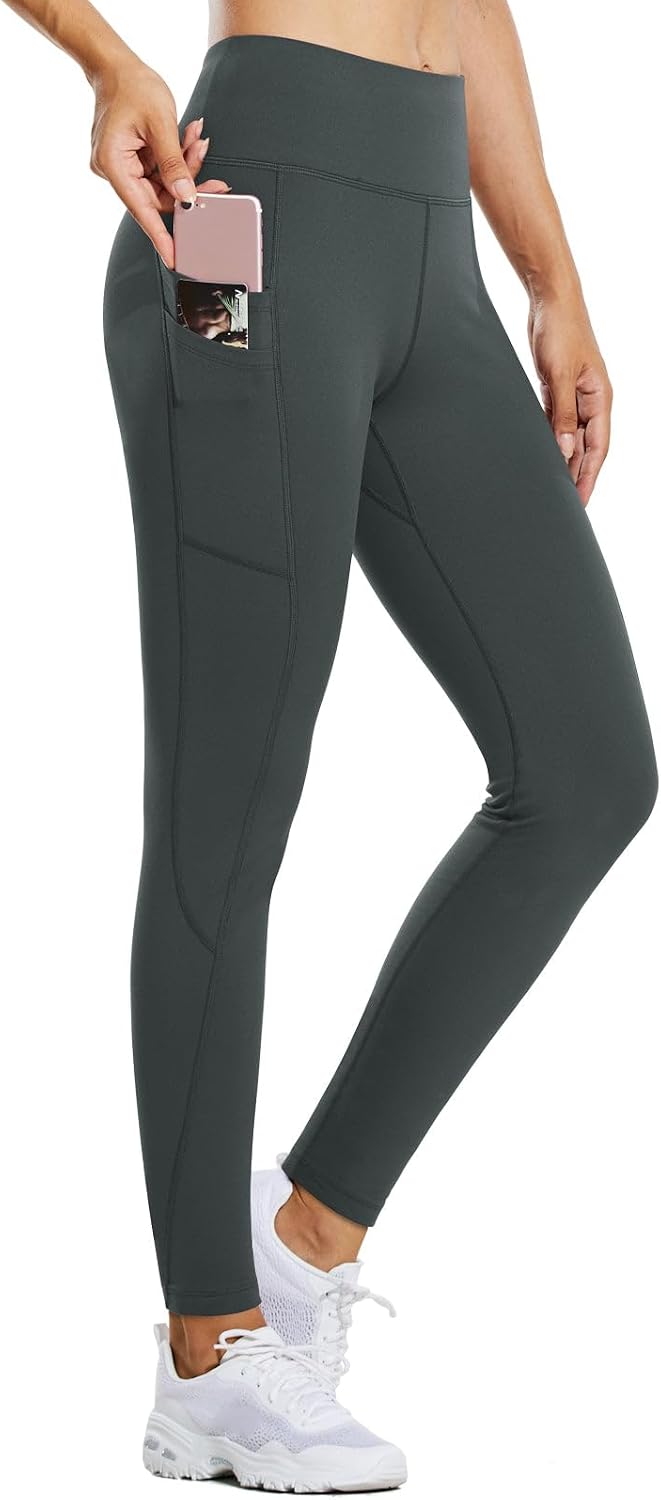 Detalle 2 de BALEAF Fleece-Lined High-Waist Running Leggings with Pockets 🏃♀