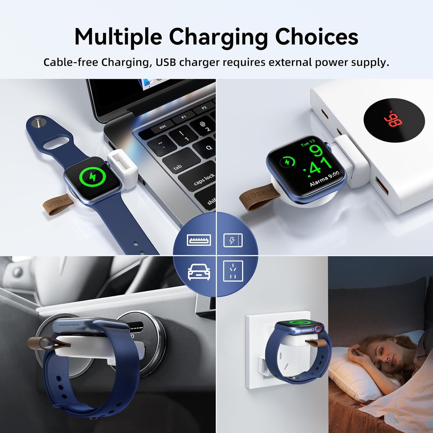 Thumbnail 5 de NEWDERY Portable Charger for Apple Watch Ultra2 1