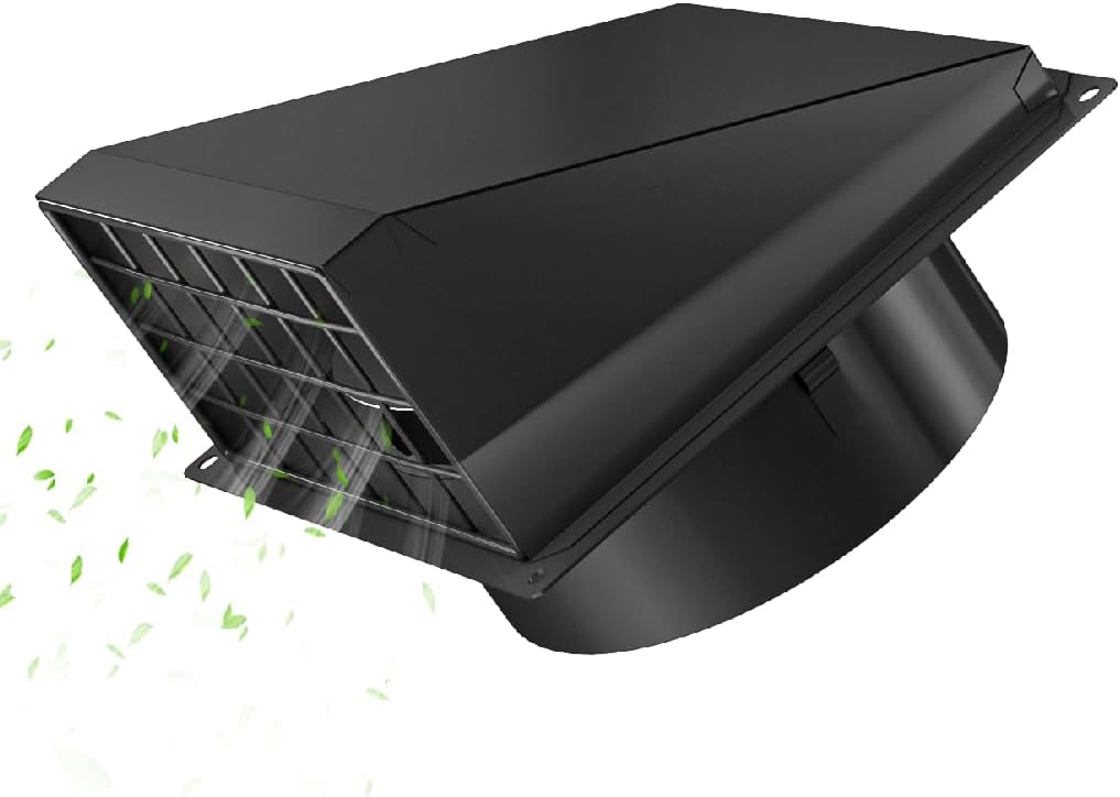 Detalle de Hon&Guan 100 mm weerbestendig ventilatierooster met terugslagklep