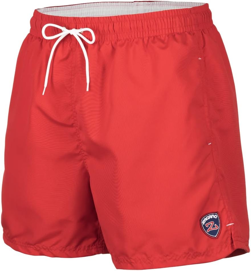 Detalle de Zagano Adam Lipski Badehose Herren schnelltrocknend – Boardshorts mit Kordel & Mesh-Einsätzen (S–6XL)