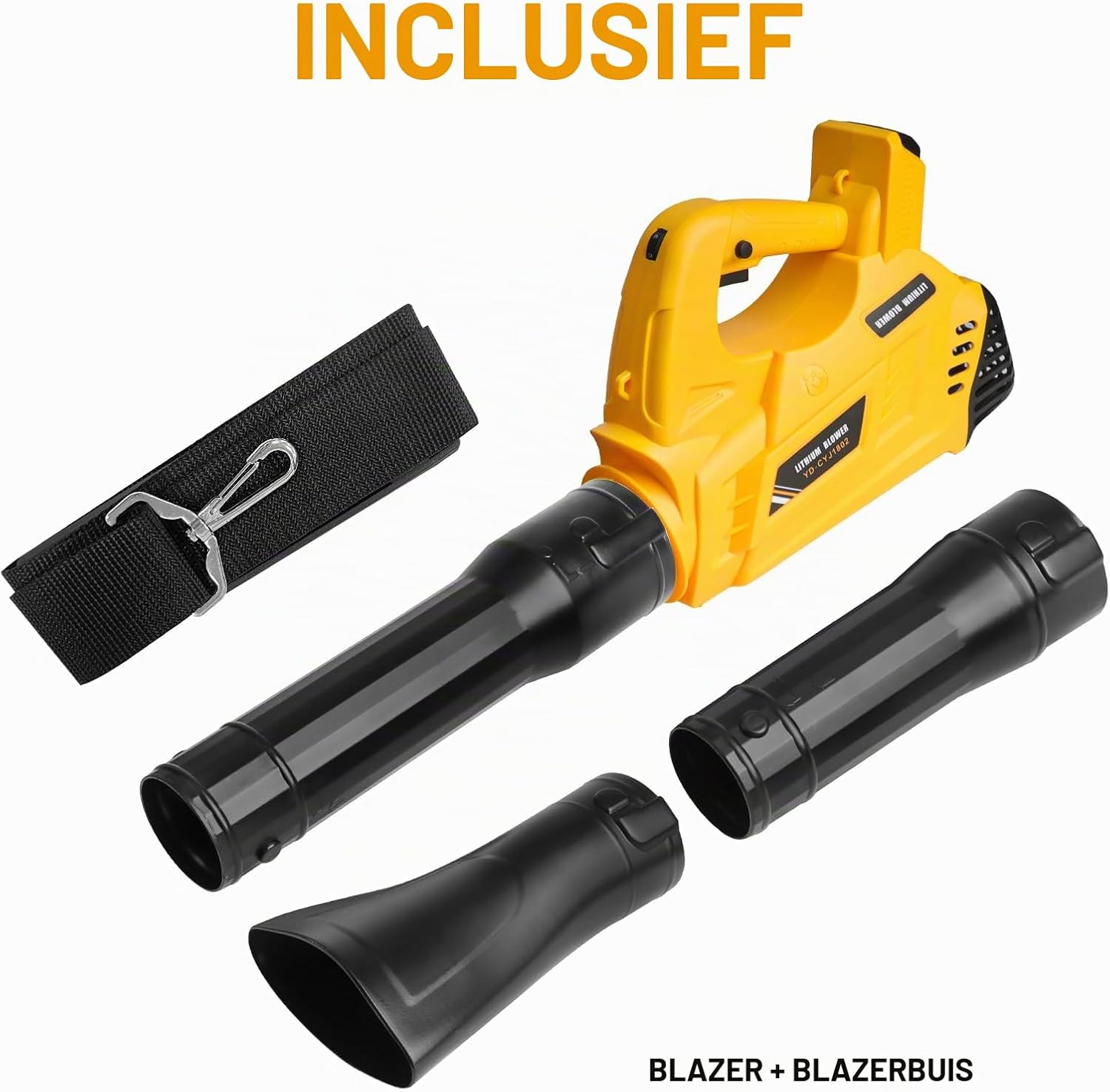 Thumbnail 6 de Powarobor YD-CYJ1802 accu-bladblazer voor DeWalt 18 V, 6 snelheden