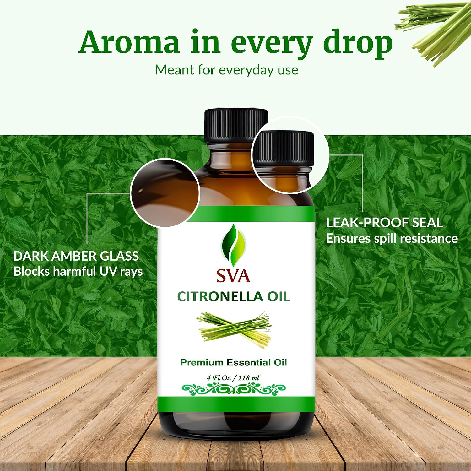 Thumbnail 6 de SVA Citronella Essential Oil 4 Fl Oz