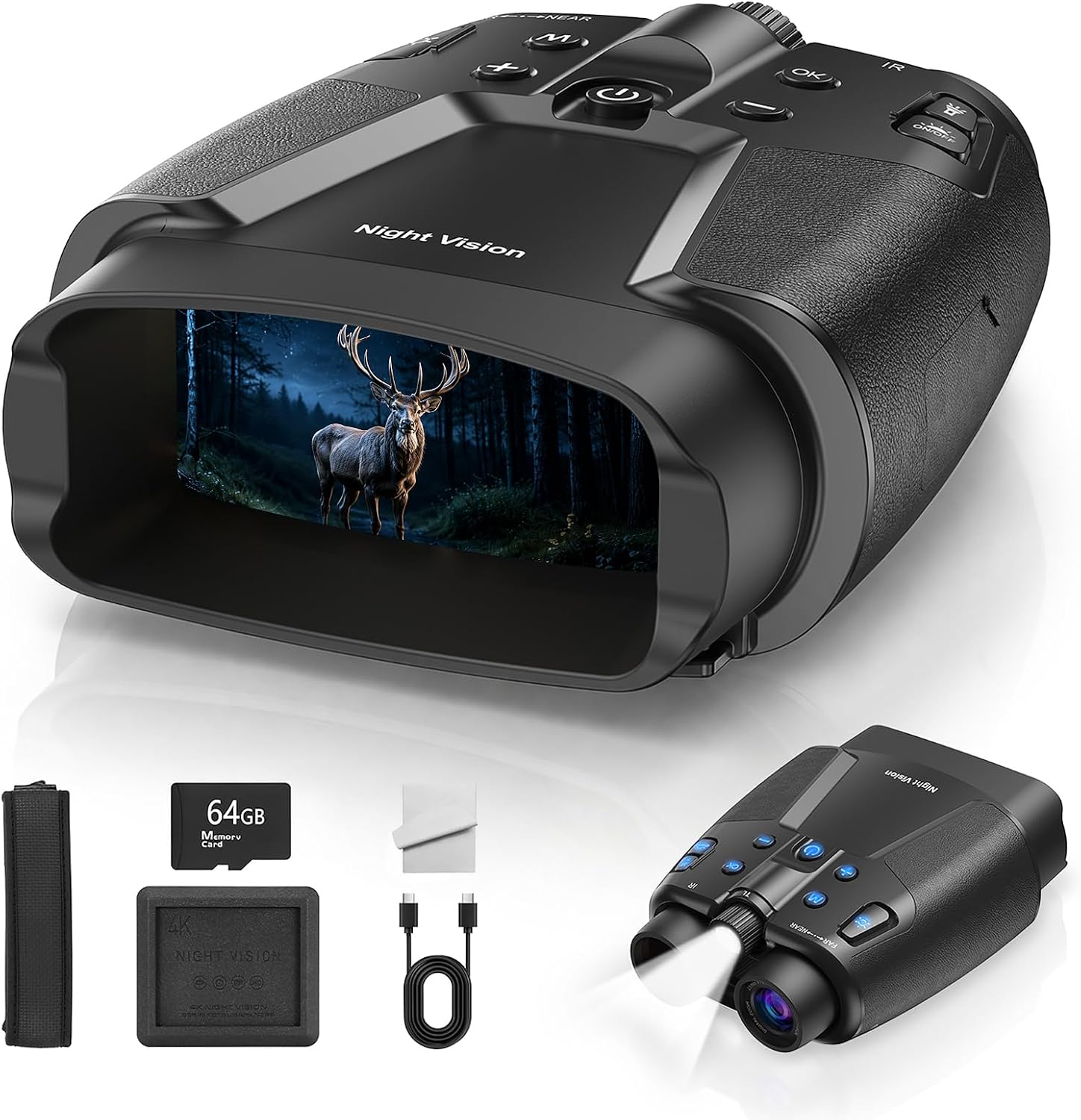 Detalle de Vtiisamao Night Vision Binoculars 3.99-Inch Display