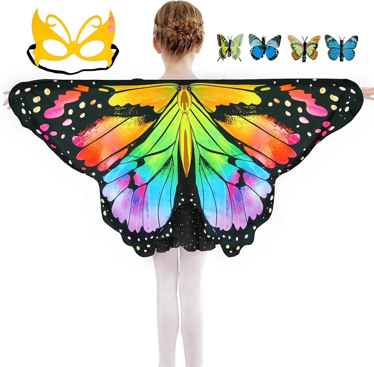 Detalle de Sunlisky schmetterling kostüm kinder 3er-Set 🦋