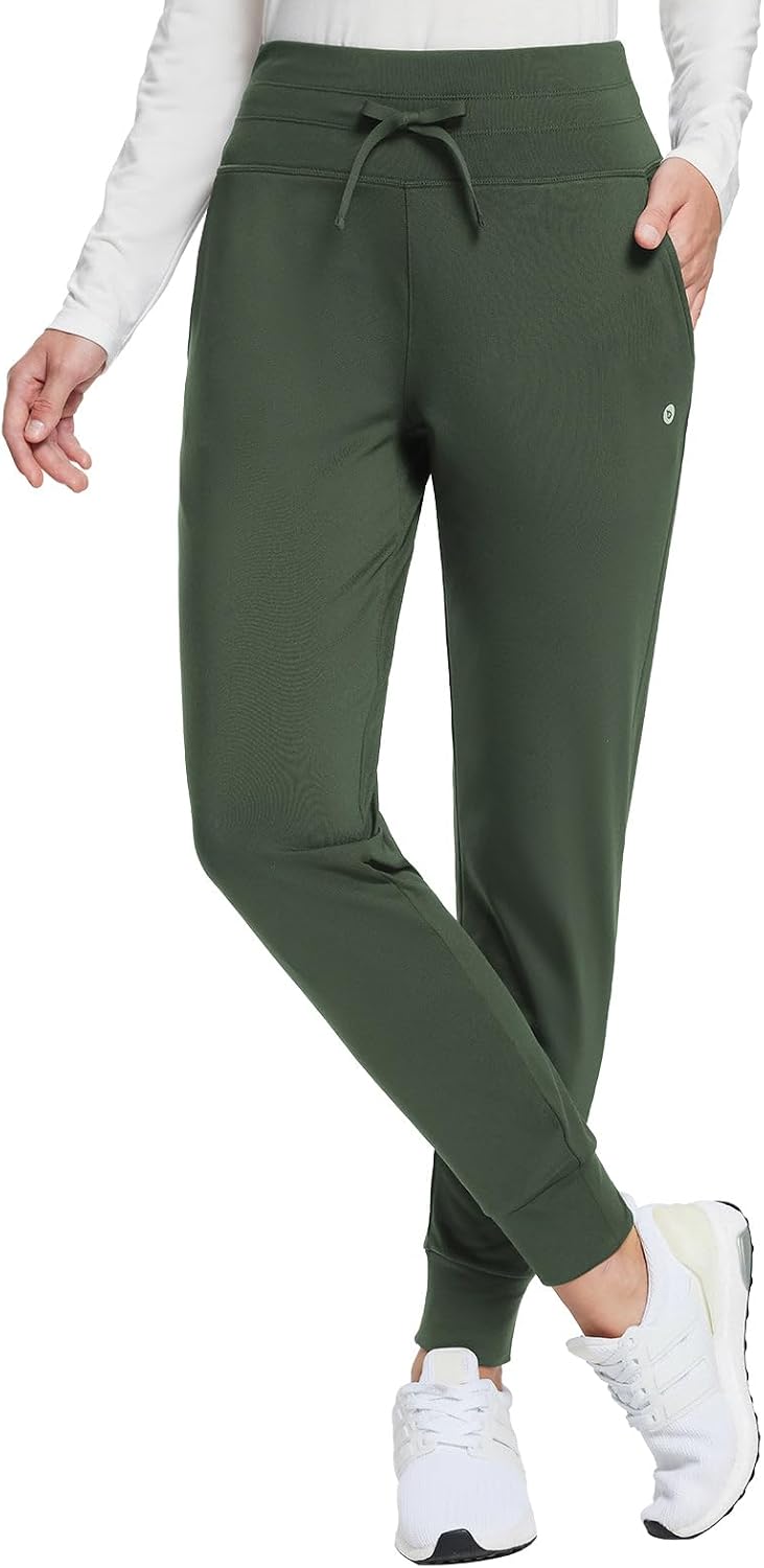 BALEAF Women's Fleece-Lined Winter Joggers, Water-Resistant with Deep Pockets