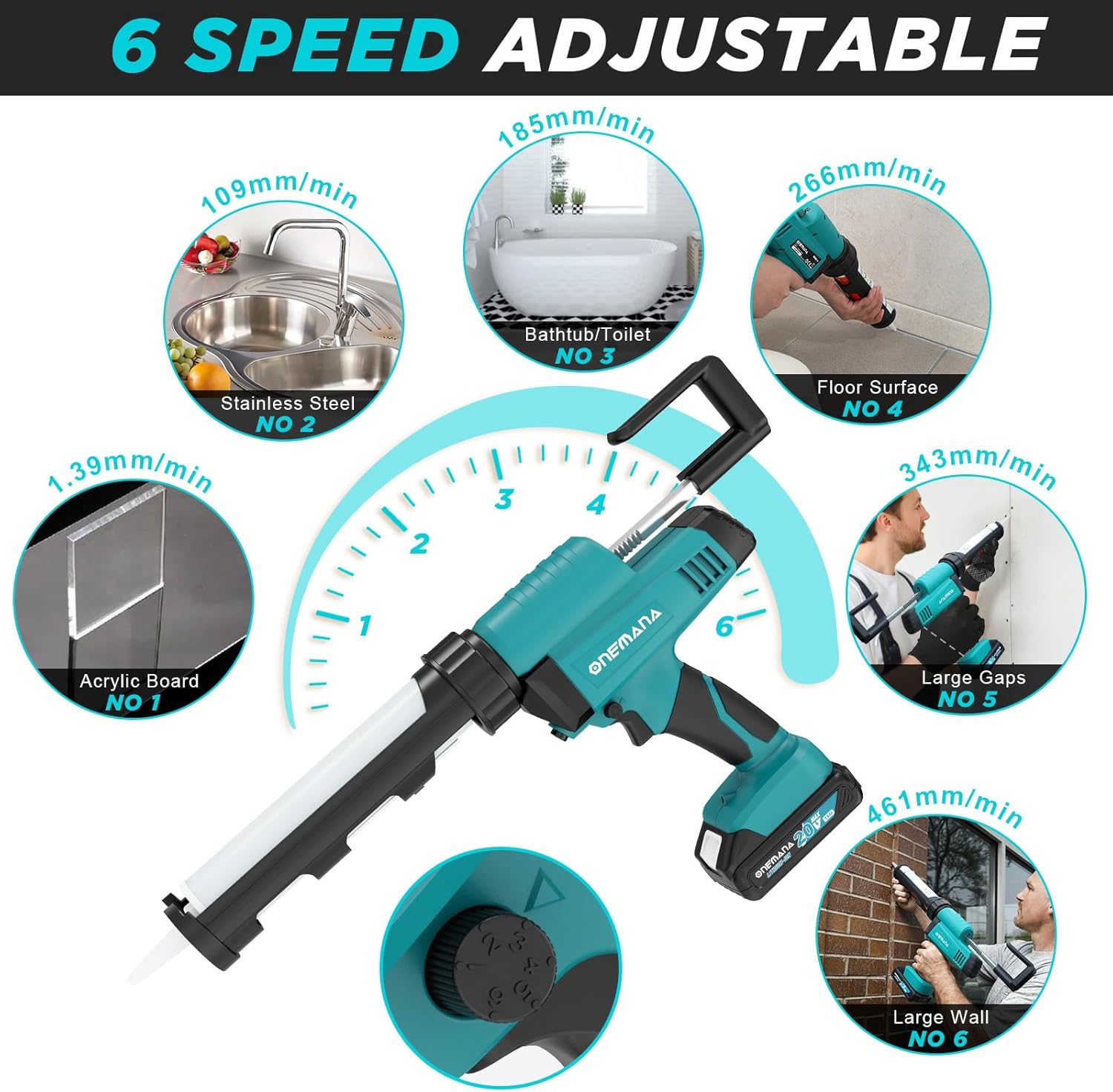 Detalle 2 de MAXXT Pistola de Cartuchos 6500N 300ml