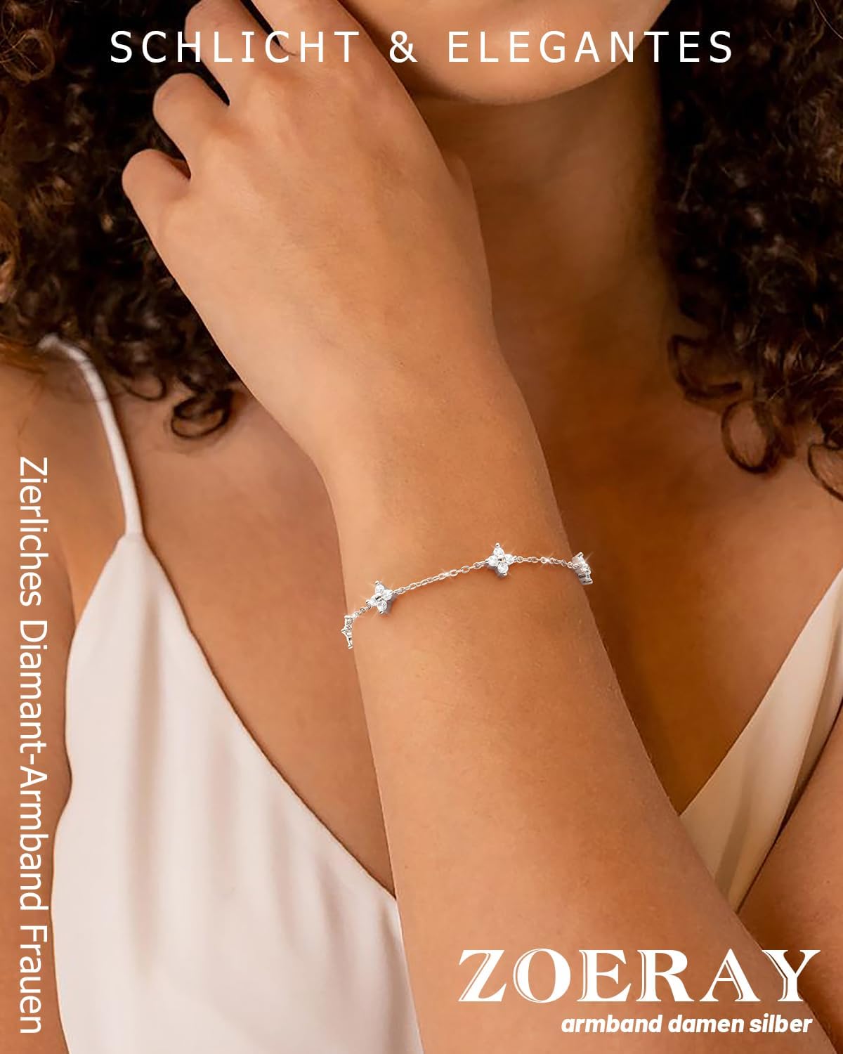 Detalle 2 de ZOERAY Armband Damen Gold Silber 18k