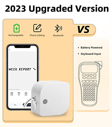 Detalle 2 de Phomemo P12-Pro Étiqueteuse Bluetooth, 3 rubans, 📄