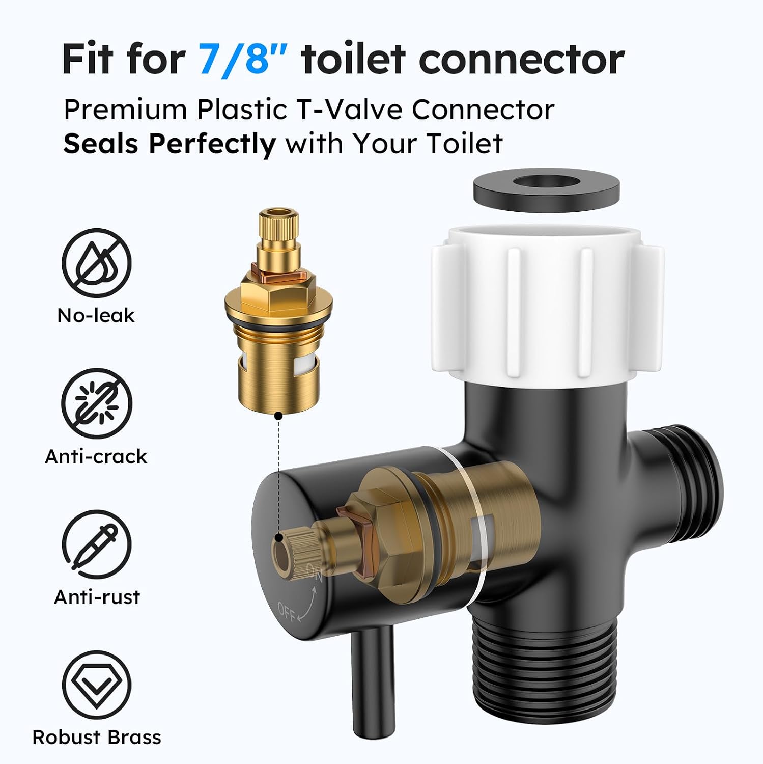 Detalle de Arofa Handheld Bidet Sprayer, Matte Black