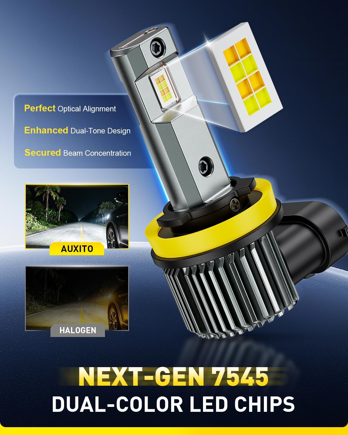 Thumbnail 3 de AUXITO H11 LED Switchback Bulbs
