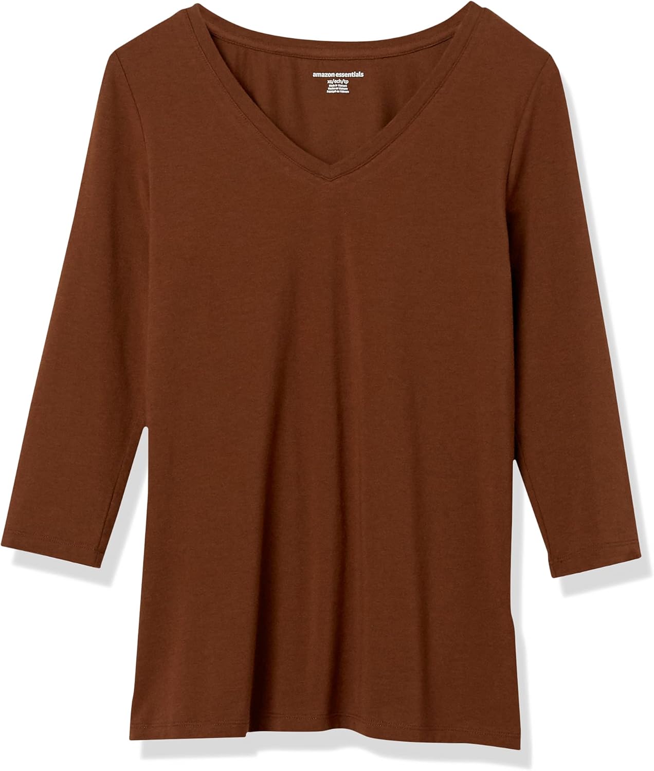 Thumbnail 4 de Amazon Essentials Donna T-Shirt Maniche 3/4 e Scollo a V - Vestibilità Classica (Disponibile in Taglie Forti)