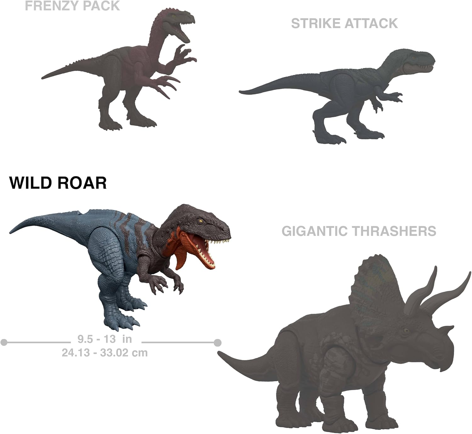 Thumbnail 4 de Mattel Jurassic World Afrovenator Dinosauro sonoro Ruggito Selvaggio